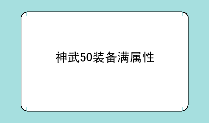 神武50装备满属性