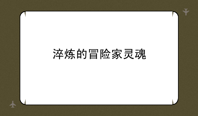 淬炼的冒险家灵魂