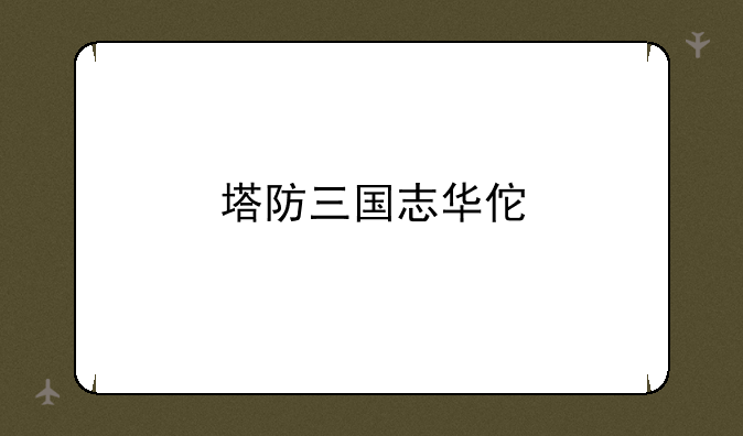 塔防三国志华佗