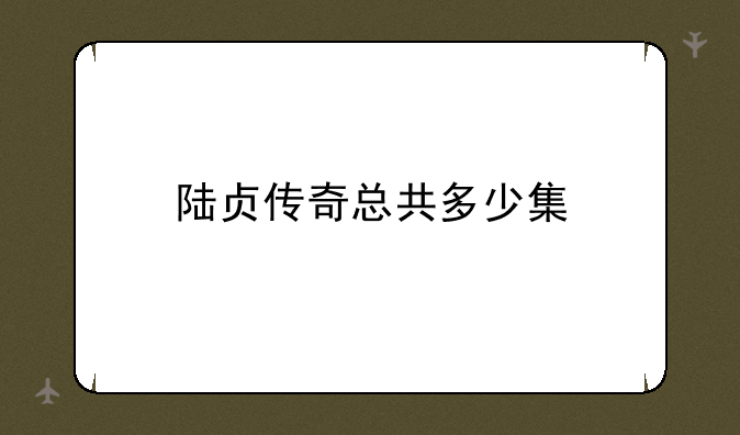 陆贞传奇总共多少集