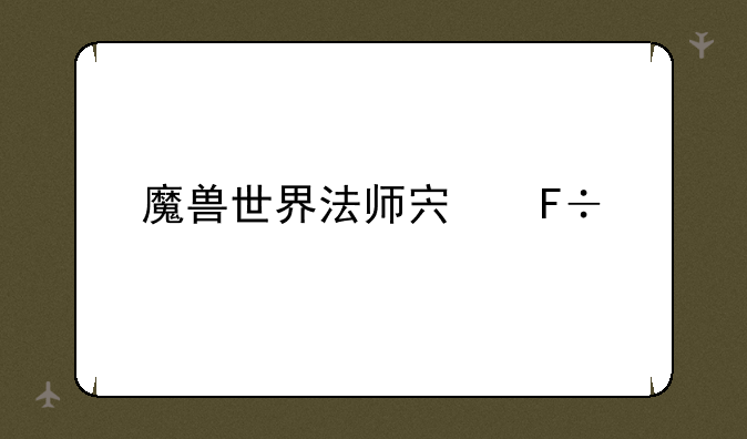 魔兽世界法师宏命令