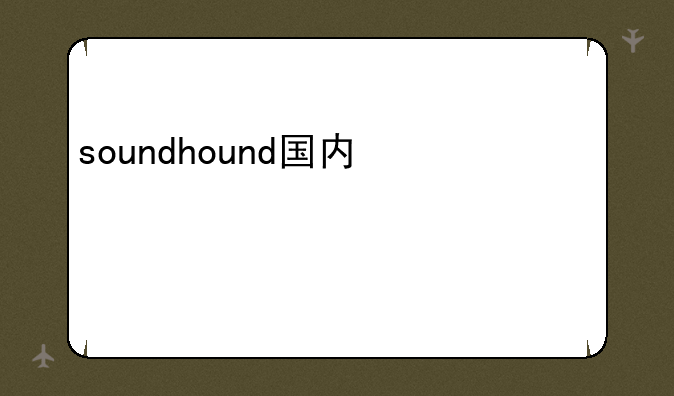 soundhound国内使用