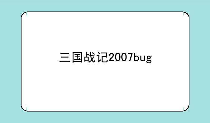 三国战记2007bug