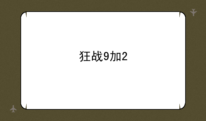 狂战9加2